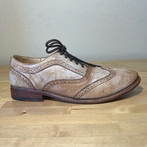 Women’s Bed Stu Lita Leather Oxford Sand Rustic